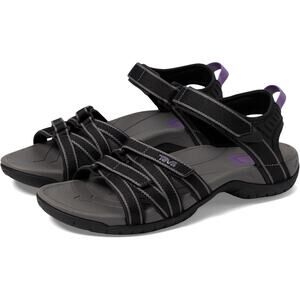 Teva Women's 5.5 Black Grey Tirra Hiking Sandals Strappy Outdoor Summer OS13-3